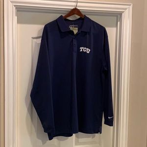 NWT Nike Long Sleeve TCU Polo Size XL.